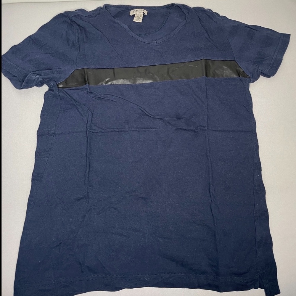 Kenneth Cole V Neck Blue Mens Size Small